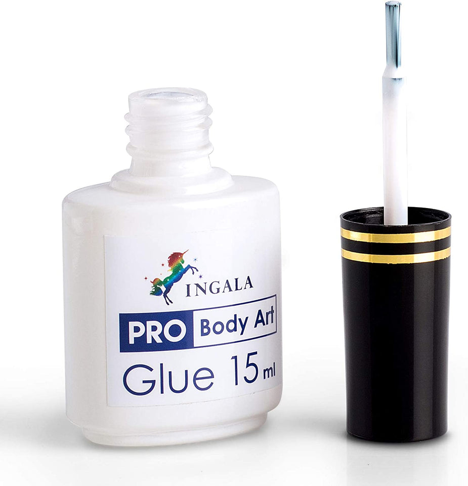 INGALA PREMIUM Body Adhesive, Body Glue for Glitter Tattoos