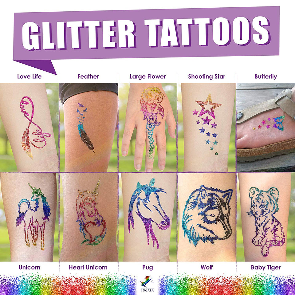 Grosgrain: DIY Glitter Tattoos